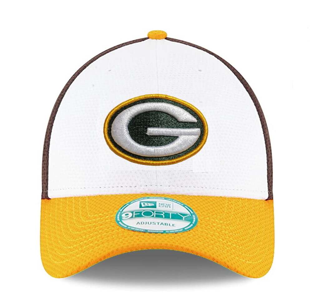 New Era Green Bay Packers Perf Block 9FORTY Adjustable Hat/Cap